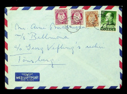 SEPHIL Norway 1967 4v On Airmail Cover To & From Tonsberg - Briefe U. Dokumente