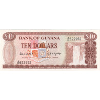 Billet, Guyana, 10 Dollars, Undated (1992), KM:23f, NEUF - Guyana