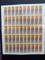 GRIECHENLAND MI-NR. 1250-1251 POSTFRISCH(MINT) BOGENSATZ(GEFALTET) WEIHNACHTEN 1976 - Feuilles Complètes Et Multiples