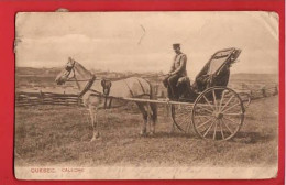 Delcampe - CANADA  CALECHE.  HORSE DRAWN CARRIAGE  Pu 1908.  POSTMARKS - Sonstige & Ohne Zuordnung