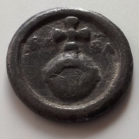 BELGIQUE BRUGES MEREAU PLOMB DU CLERGE SINT SALVATOR SILVER PORTIE  22.5MM 6.6GR FRAPPE MEDAILLE - Monetary / Of Necessity