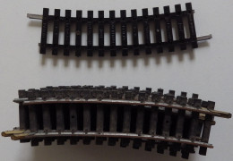 JOUEF 870/2 HO - 9 Rails Métal Courbes R=385mm R=15°, 11 Cm (lot Divisable Sur Demande) - Gleise