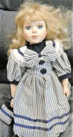* Poupée Avec Tête Et Membres En Porcelaine - Années 80 - Muñecas