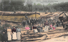 BEUVRY (Pas-de-Calais) - Chantier De Construction De Péniches Défernez Frères (Face Au Canal) - Ecrit 1912 (2 Scans) - Beuvry