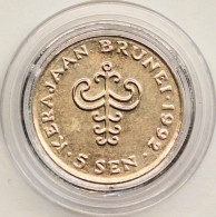 BRUNEI -  5 Sen 1992, KM# 16 (#7704) - Brunei