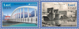 Estonia 2018 Europa CEPT Bridges Tartu Set Of 2 Stamps MNH - 2018