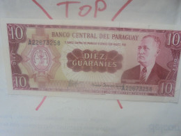 PARAGUAY 10 GUARANIES 1952/63 Neuf (B.18) - Paraguay