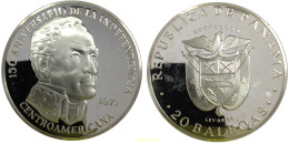 1290 PANAMA 1971 20 BALBOAS PANAMA 1974 PLATA - Panama