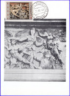 GREECE 1968 HELLENIC WARS HISTORY EXHIBITION 10 Lep. MAXIMUM CARD (FDC) - Maximumkarten (MC)