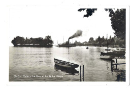 33456 - Rolle Le Quai Et Île De La Harpe Un Vapeur - Rolle