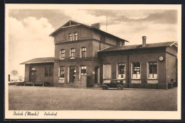 AK Brück / Mark, Bahnhof Mit Auto - Brück