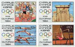 Delcampe - 71732 MNH CHIPRE 1984 23 JUEGOS OLIMPICOS VERANO LOS ANGELES 1984 - Athlétisme