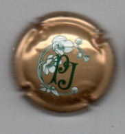CAPSULE DE CHAMPAGNE - PERRIER JOUET - FLEURS - INTERIEUR FLEURI - Bronze - Vert - Blanc - - Perrier Jouet