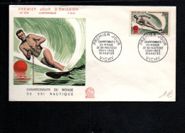 SPORTS FDC 1963 CHAMPIONNATS DU MONDE DE SKI NAUTIQUE VICHY - Waterski