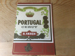 PORTUGAL CERUT.  R FAERCH 10 Cigares - Cigar Cases