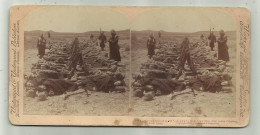 STEREOSCOPICA WHEN THE CANNON'S ROAD IS STILL SLEEPING BY THEIR ARMS BEFORE COLESBERG SOUTH AFRICA - Stereoscopes - Side-by-side Viewers