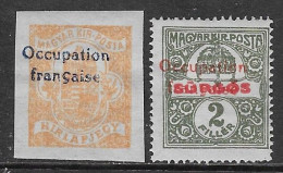 Ungheria Hungary 1919 Arad French Occupation Newspaper Mi N.1-2 Complete Set MH * - Nuovi