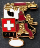 POSTE SUISSE - PTT - VIEUX TELEPHONE - SCHWEIZ - SITZERLAND - SVIZZERA - POST - EGF -N°483 / 500 - PHONE - (BLEU) - Mail Services