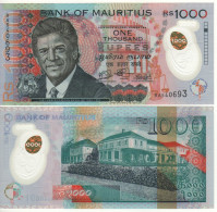 MAURITIUS  New 1’000 Rupees  "POLIMER"  PW66A   Dated  2024   ( Sir Charles Gaetan Duval +  State House At Back ) - Mauritius