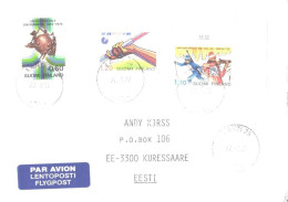 Finland Cover With Stamps, Sport, UPU 1874-1974, 1992 - Briefe U. Dokumente