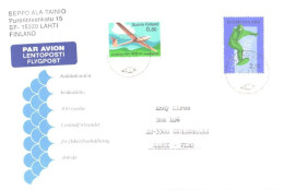 Finland Special Cover Fishermen Central Union 100 Years With Stamps, Sport, Glider, 1992 - Briefe U. Dokumente