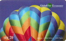 Switzerland: Prepaid GlobalOne - Balloons 3 - Schweiz