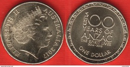 Australia 1 Dollar 2017 "100 Years Of ANZAC" UNC - Autres & Non Classés