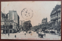 Delcampe - Paris 14 - Boulevard De Montparnasse Pris De La Rue De Vaugirard - Pharmacie Necker, Bains Turenne - Paris (14)