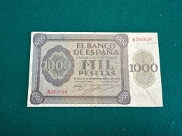 1000 Pesetas 21 Novembre 1936 - 1000 Pesetas