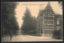 AK Chaumont-Gistoux, Vieusart, Ecole Gardienne Et Entree Du Parc - Chaumont-Gistoux