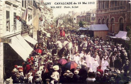 Delcampe - DEPT 08 ATTIGNY CAVALCADE DU 19 MAI 1912 TRES BELLE ANIMATION 9X14 REIMPRESSION DE CARTES ANCIENNES - Attigny