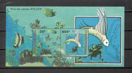 WALLIS ET FUTUNA  BLOC  N° 8   NEUF SANS CHARNIERE  COTE 22.00€     POISSON ANIMAUX FAUNE - Blocs-feuillets