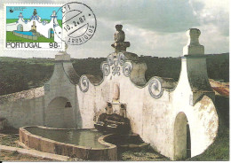 31469 Carte Maximum - Portugal - Arraiolos - Chafariz Dos Almocreves Fonte - Fountain Fontaine - Maximum Cards & Covers