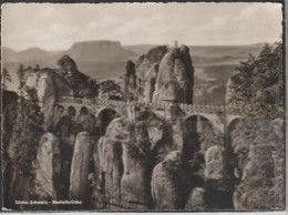 Sächs. Schweiz - Basteibrücke - Nicht Gelaufen  (AK 6416) - Bastei (sächs. Schweiz)