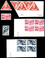 (*) N°19/21, Série Roosevelt: Ensemble Comprenant Non Denttelés, + 7 épreuves De Luxe Et D'artiste, TTB (certificat)  Qu - Airmail