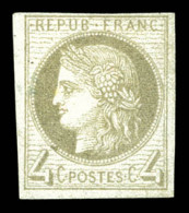 (*) N°16, 4c Gris, Rare En Neuf, Belles Marges. SUP. R.R. (certificats)  Qualité: (*)  Cote: 14000 Euros - Ceres