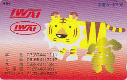 Carte JAPON ZODIAQUE / Série IWAI - ANIMAL - TIGRE - JAPAN HOROSCOPE Prepaid Card - TIGER HOROSKOP Tosho Karte - 981 - Sternzeichen