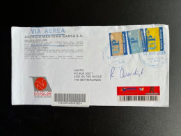 ARGENTINA 2003 REGISTERED LETTER BUENOS AIRES TO THE HAGUE NETHERLANDS 14-08-2003 ARGENTINIE - Covers & Documents