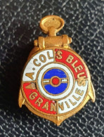 Insigne Années 30 "Amicale Des Anciens Cols Bleus De Granville" Marine Nationale - L. Jeaneret à Paris - Boats