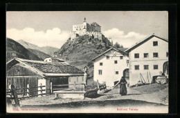 AK Tarasp, Ortspartie Mit Schloss Tarasp - Tarasp