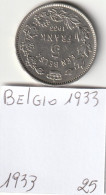 BELGIO 1933 5 F (MDG84.3 - 5 Francs & 1 Belga