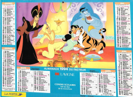 Almanach France LA POSTE 1994 - DISNEY - Dpt 78 Seine & Oise - Groot Formaat: 1991-00