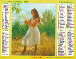 Almanach France LA POSTE 1993 - ROMANTISME - Dpt 78 Seine & Oise - Groot Formaat: 1991-00