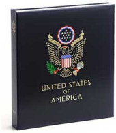 DAVO 8441 Luxus Leerbinder Briefmarkenalbum USA I - Formato Grande, Sfondo Nero