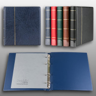 Prophila Collection Album A5 Standard-Ringbinder Für Münzen Banknoten Postkarten ETB (blau) - Formato Grande, Sfondo Nero