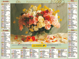 Almanach France LA POSTE 2000 - COMPOSITIONS FLORALES - Dpt 76 - Groot Formaat: 1991-00