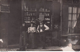 CARTE PHOTO  COMMERCE A CEDER PRESENTEMENT ET PUB CHOCOLAT MENIER ET FIL AU CHINOIS - Geschäfte