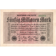 Allemagne, 50 Millionen Mark, 1923-09-01, TTB - 50 Millionen Mark