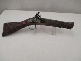 Tromblon A Silex - Ottoman - Richement Décoré Ressort De Platine Tres Puissant Avec Ses 2 Crans - Armas De Colección