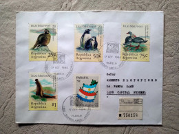 ARGENTINA, White Envelope Sent To Capital Federal With A Wide Variety Of Stamps (Fauna Of The Falkland Islands And Othe - Gebraucht
